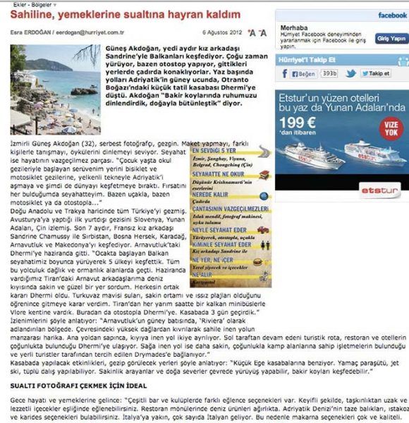 Hürriyet Gazetesi Röportajım