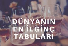 Dünyanın En İlginç Tabuları